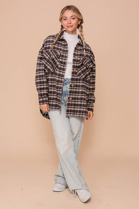 Marlowe Plaid Shacket - Baycreek & Co