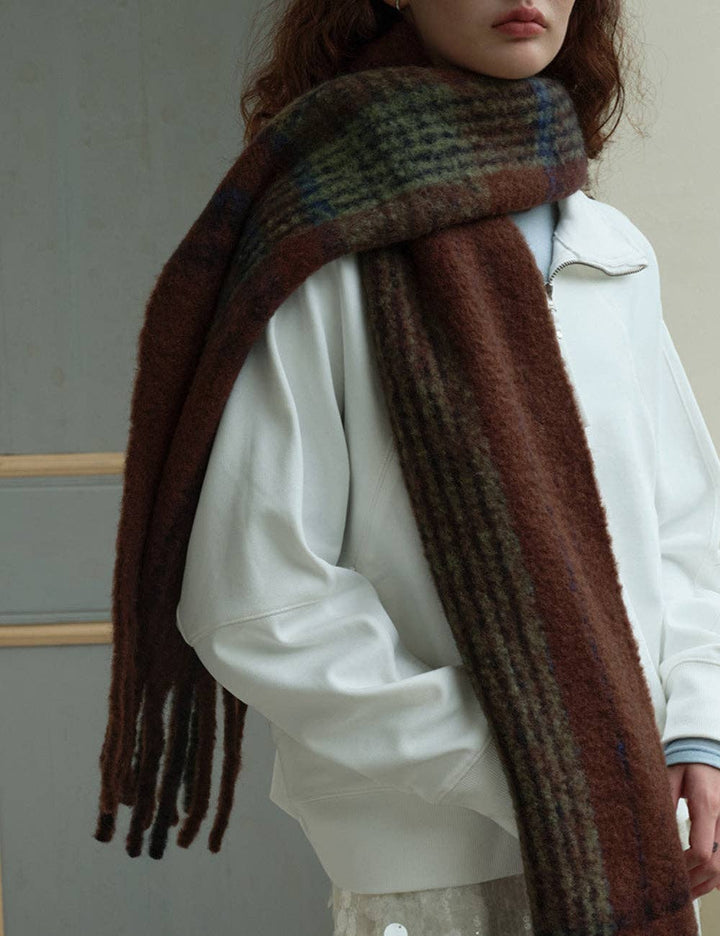 Chestnut Block Scarf