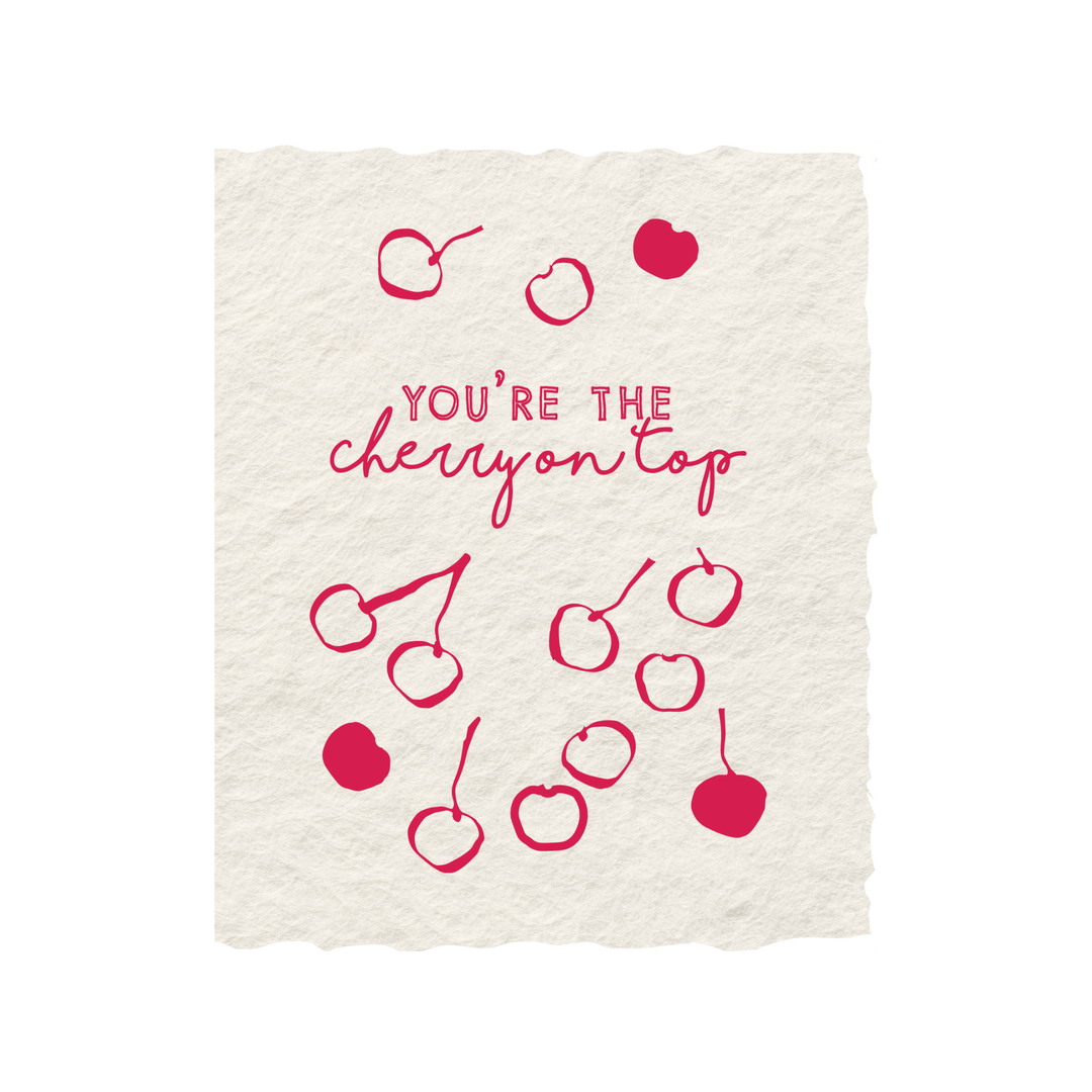 You're The Cherry On Top | Thank You Gratitude Greeting Card - Baycreek & Co
