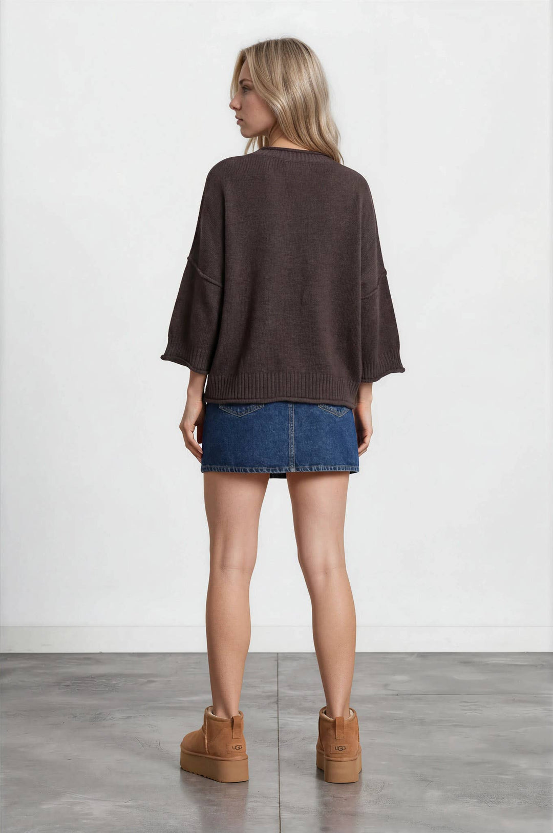EXPOSED SEAM DROP SHOULDER SHORT SLEEVE PULLOVER - Baycreek & Co