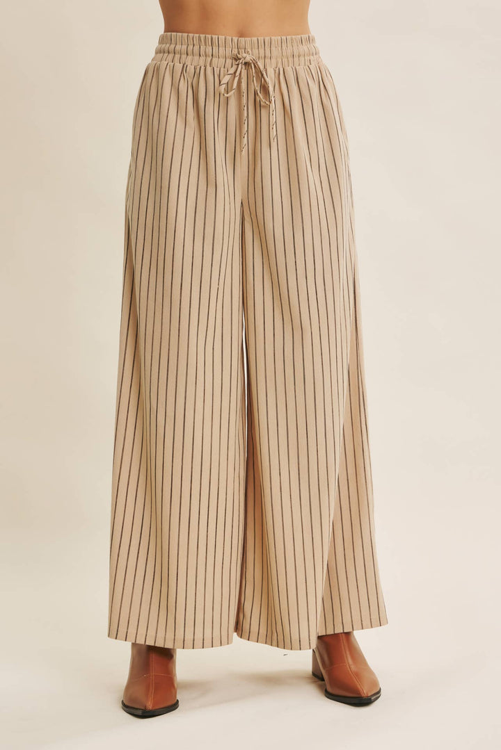ENDLESSLY WEARABLE STRIPED CORDUROY COMFY WIDE-LEG PANTS - Baycreek & Co