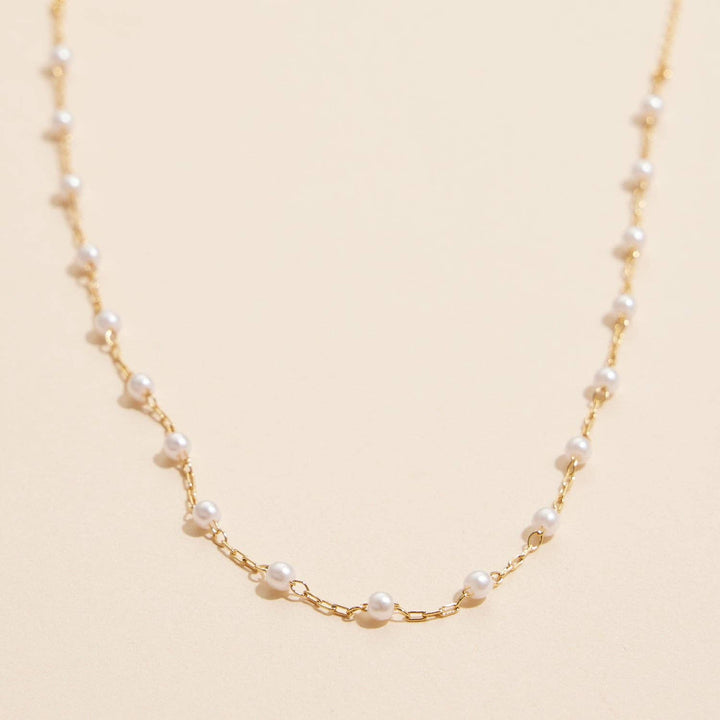 Pearl Gold Dipped Necklace