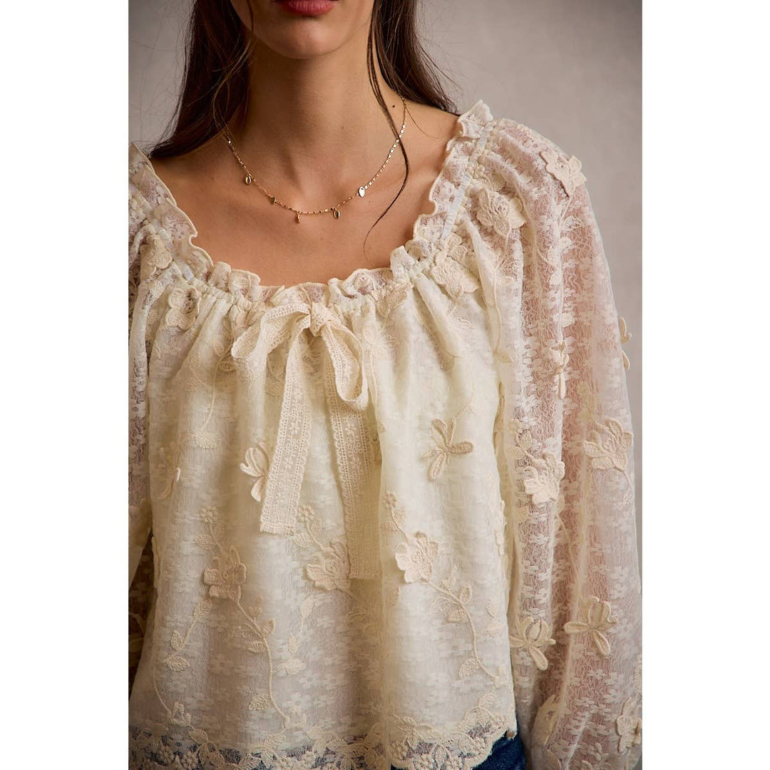 The Mireille Floral Blouse - Baycreek & Co