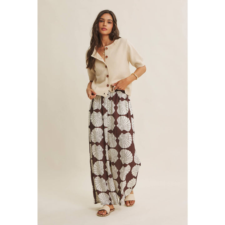 WEEKEND COFFEE COTTON KNIT CARDIGAN IN MINIMAL SILHOUETTE - Baycreek & Co