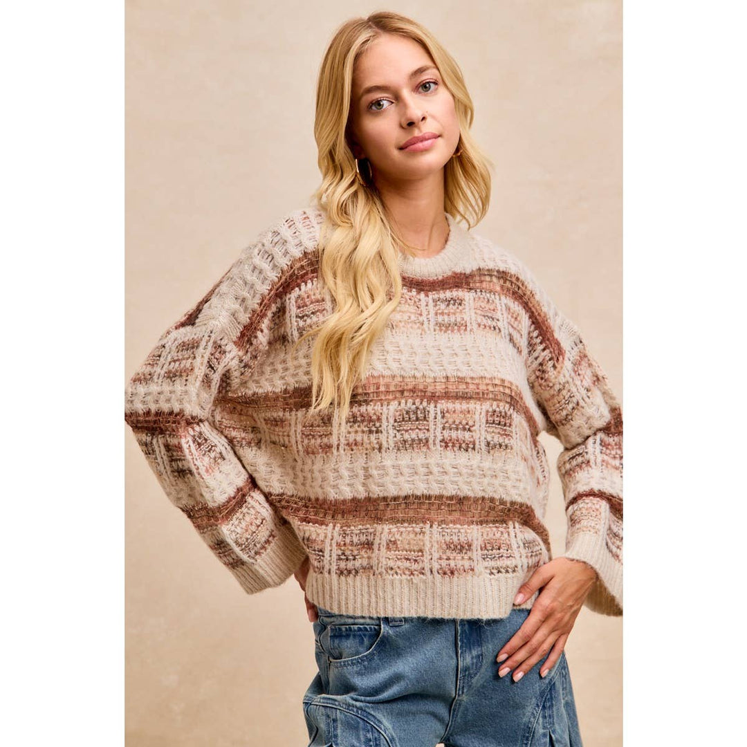 Rust & Cream Sweater