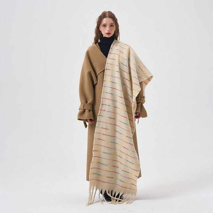 Gradient Soft Striped Scarf for Winter_CWASC2322 - Baycreek & Co