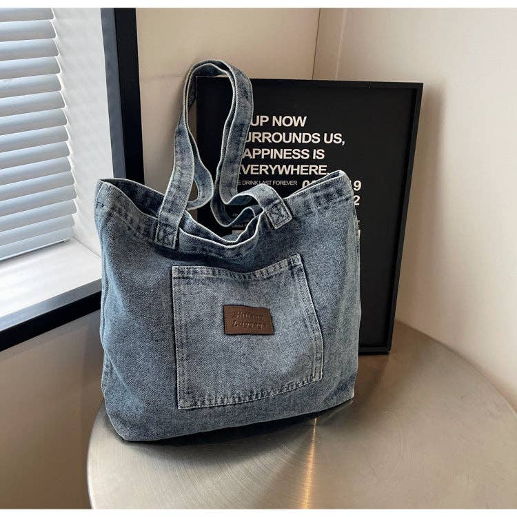 2+ Washed Pocket Demin Shoulder Bags DPB0317 - Baycreek & Co