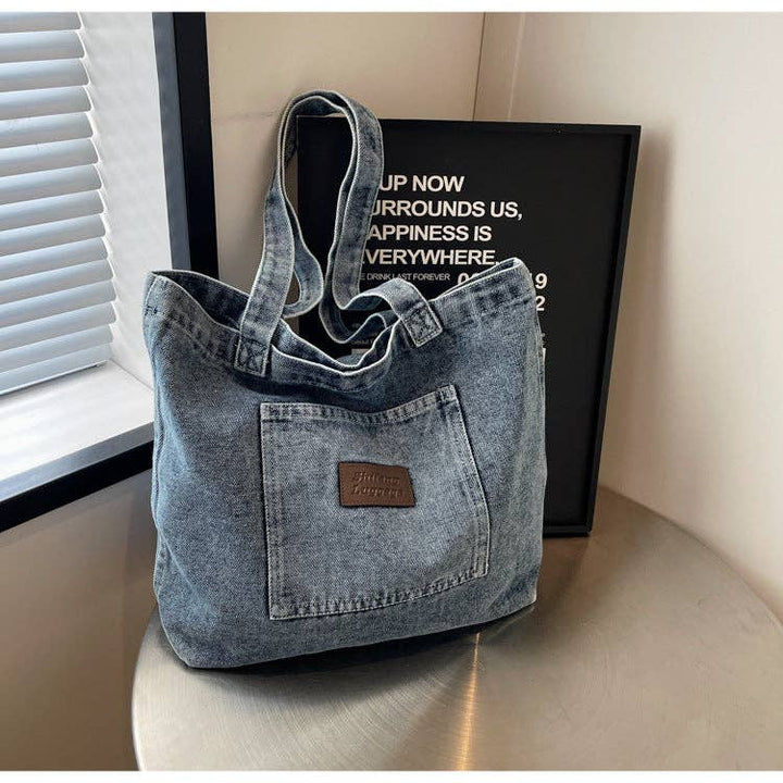 2+ Washed Pocket Demin Shoulder Bags DPB0317 - Baycreek & Co