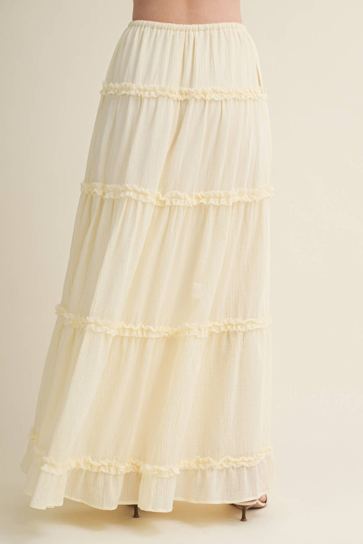Ruffle Tier Maxi Skirt - Baycreek & Co