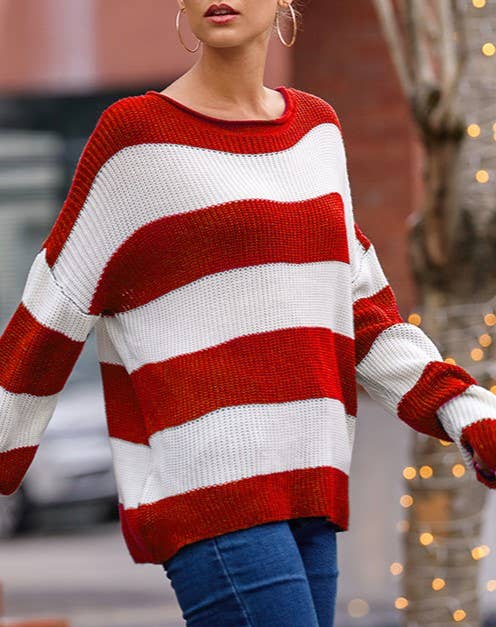 Winterberry Stripe Sweater