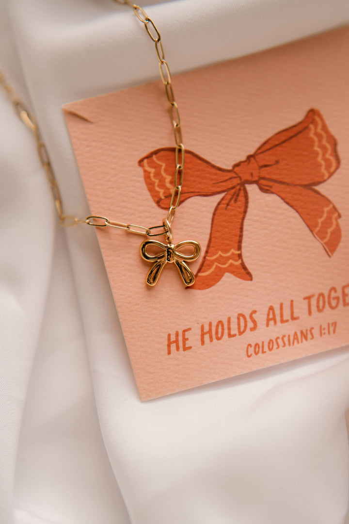 Bow Charm Necklace