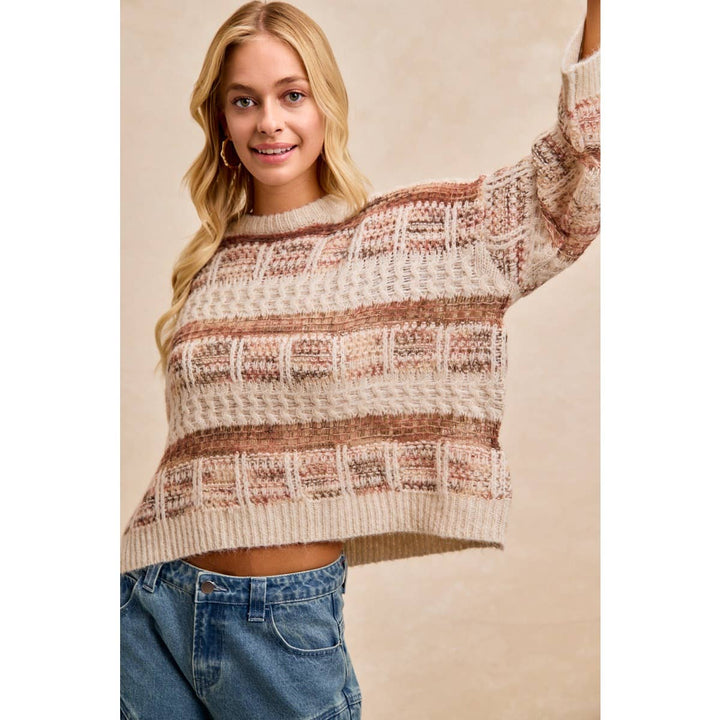Rust & Cream Sweater