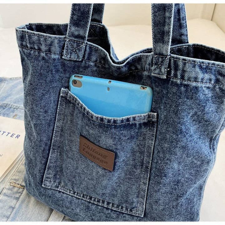 2+ Washed Pocket Demin Shoulder Bags DPB0317 - Baycreek & Co