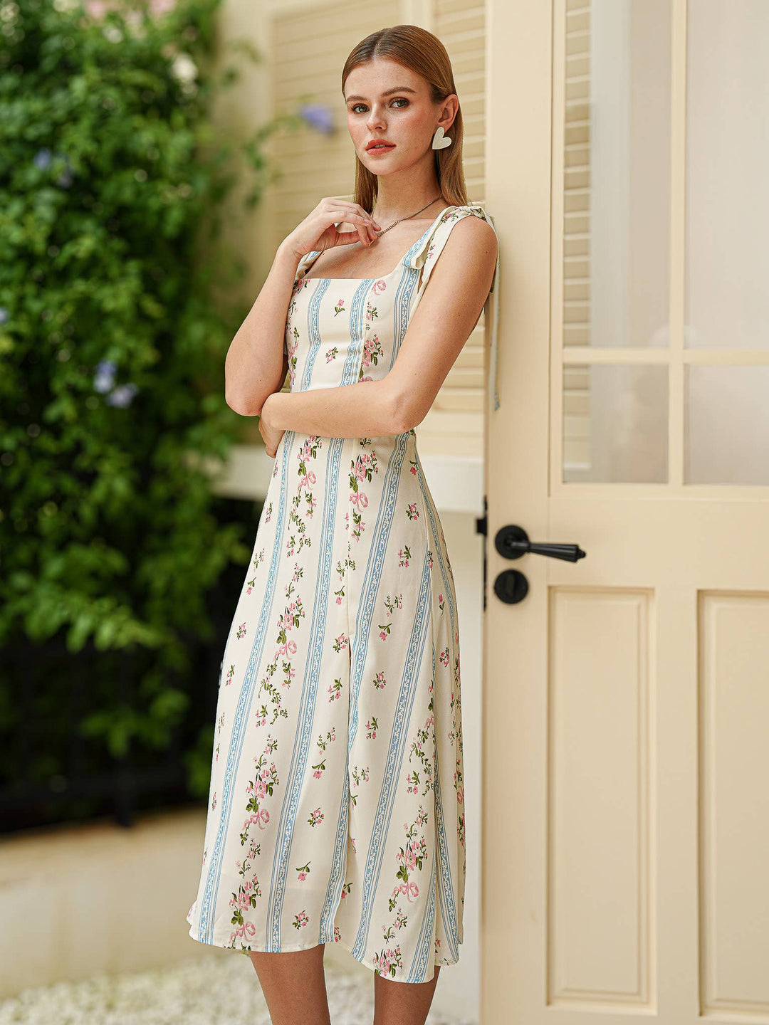 Floral Stripe Sundress