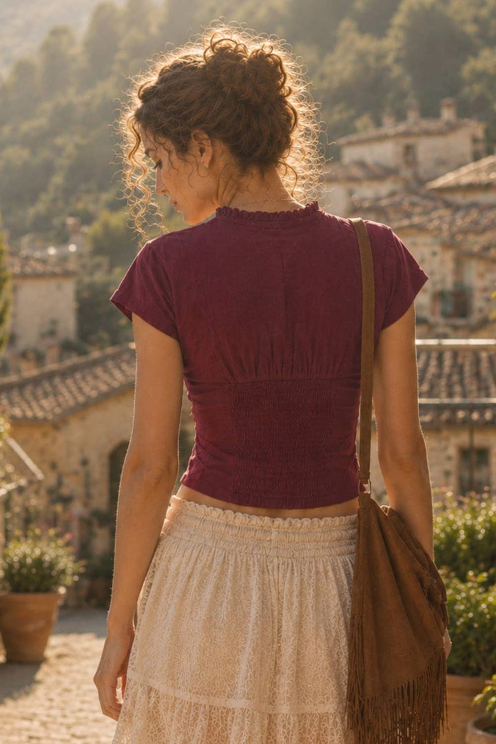 Lace Panel Blouse