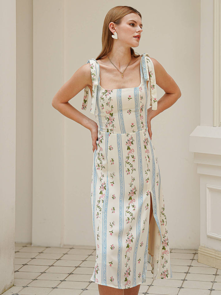 Floral Stripe Sundress