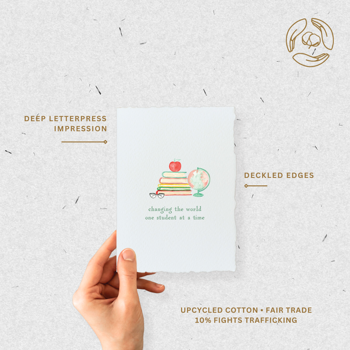World Changer Teacher Appreciation | Student Greeting Card - Baycreek & Co