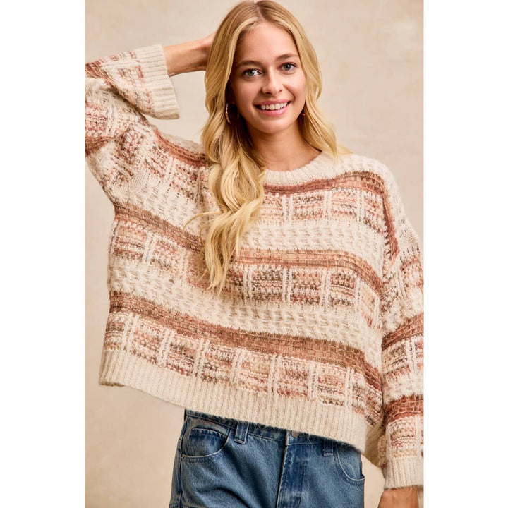Rust & Cream Sweater