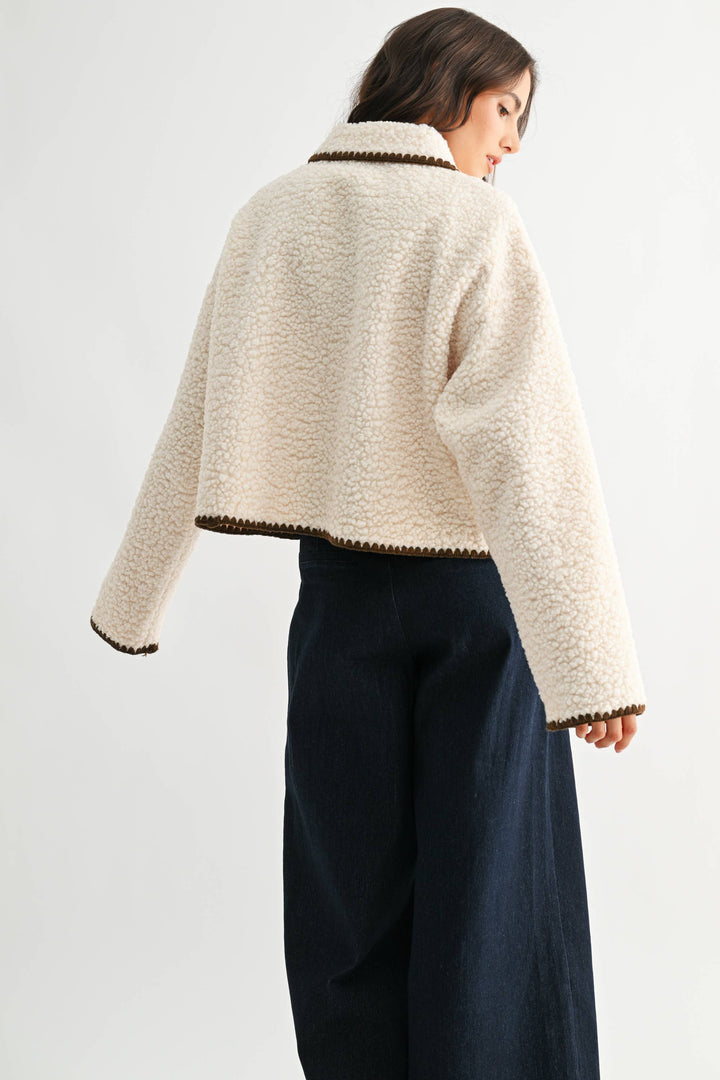 Trim Sherpa Jacket - Baycreek & Co