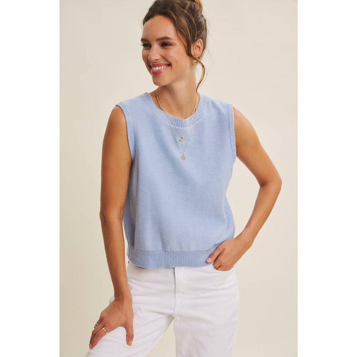 UNEXPECTED TWIST CONTRAST BOW BACK SWEATER TOP - Baycreek & Co