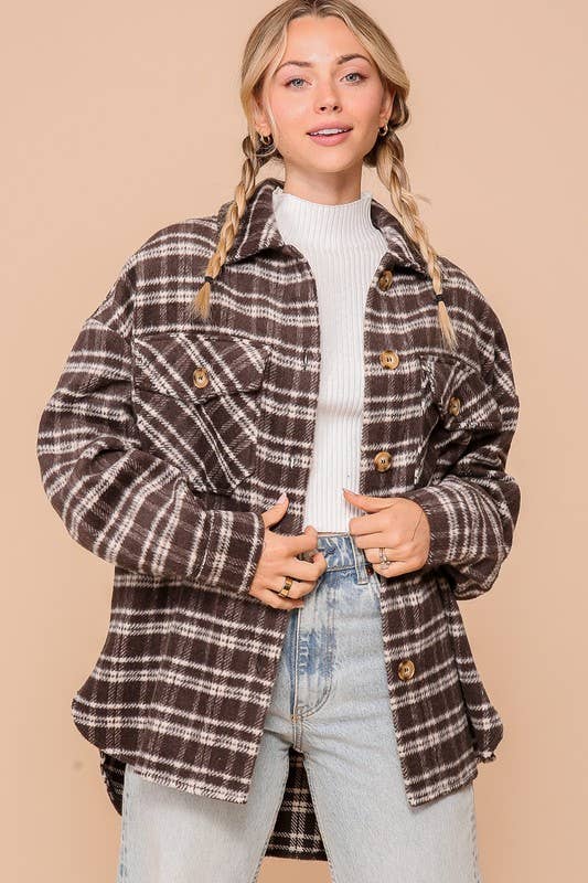Marlowe Plaid Shacket - Baycreek & Co