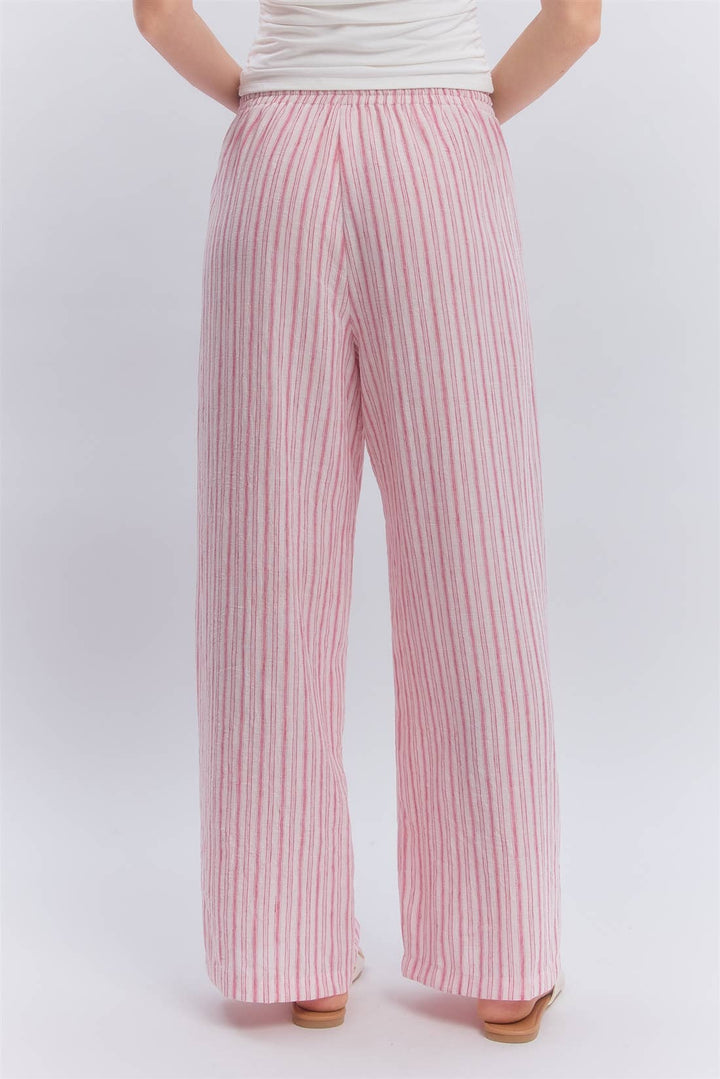 Pink Lace & Linen Bottoms