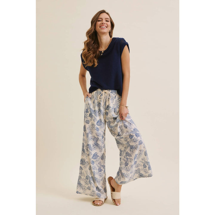Tropical Wide Leg Pants - Baycreek & Co