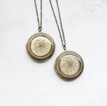 Queen Annes Lace Locket