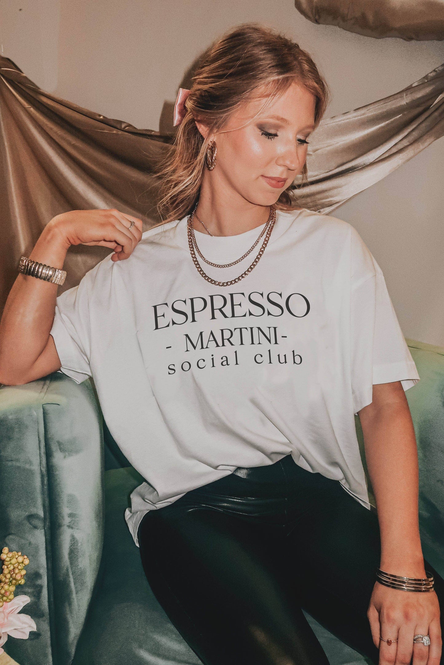 Espresso Martini White Tee