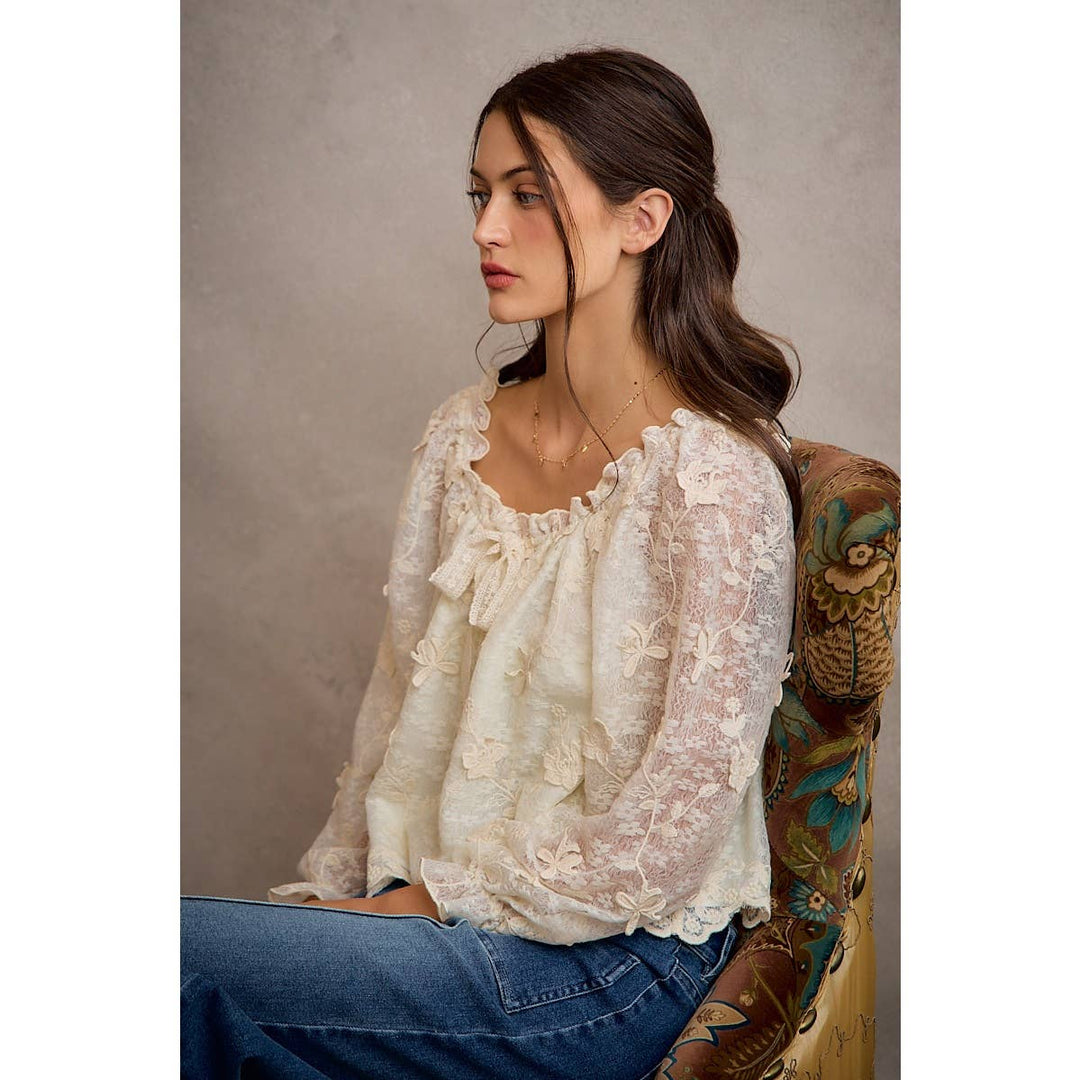 The Mireille Floral Blouse - Baycreek & Co