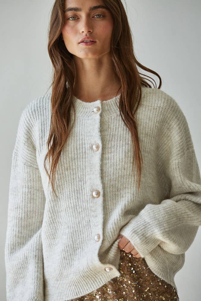 Pearl Button Cardigan