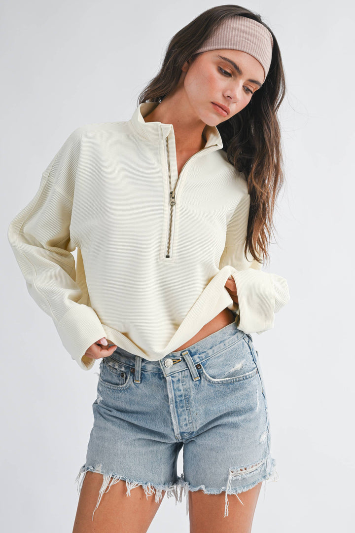 Olivia Half Zip Pullover - Baycreek & Co