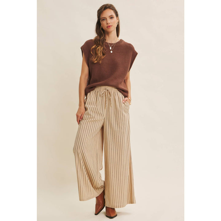 ENDLESSLY WEARABLE STRIPED CORDUROY COMFY WIDE-LEG PANTS - Baycreek & Co