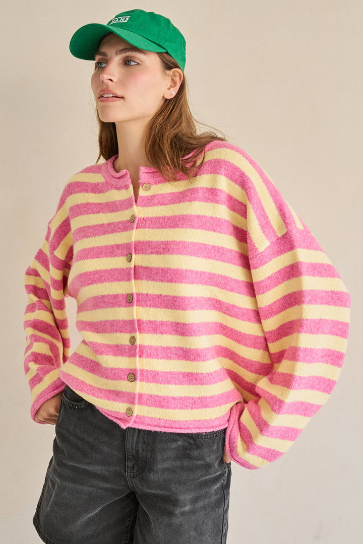 Pink Lemon Drop Cardigan