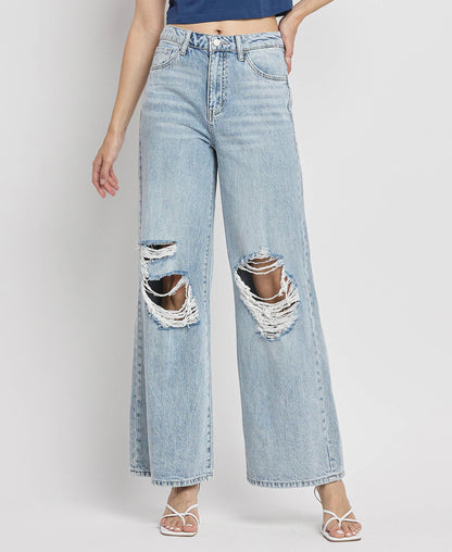 Super High Rise Wide Leg Jeans