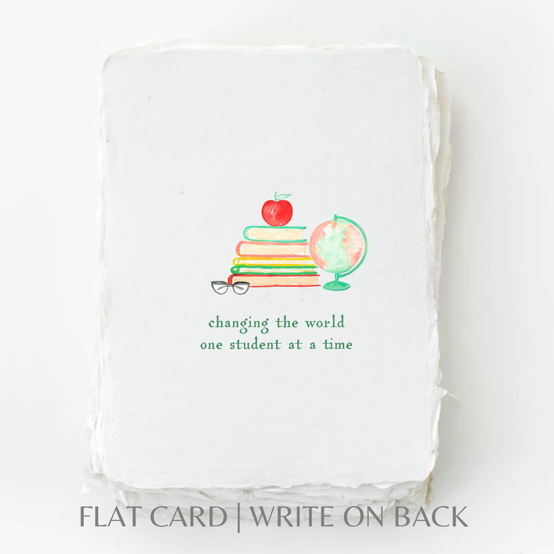 World Changer Teacher Appreciation | Student Greeting Card - Baycreek & Co