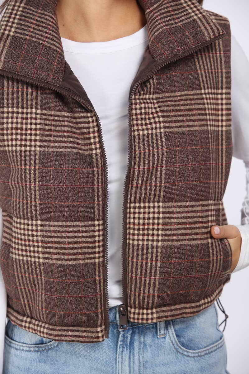 Plaid Lovers Vest - Baycreek & Co
