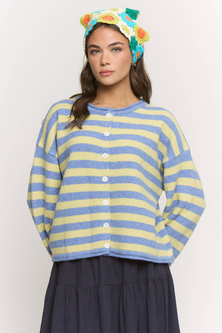 Blue Lemon Drop Cardigan