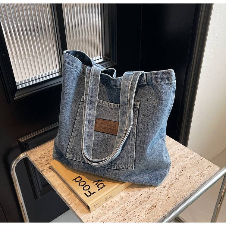2+ Washed Pocket Demin Shoulder Bags DPB0317 - Baycreek & Co