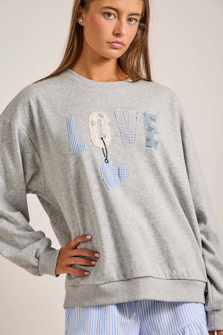 Love Patch Sweatshirt - Baycreek & Co