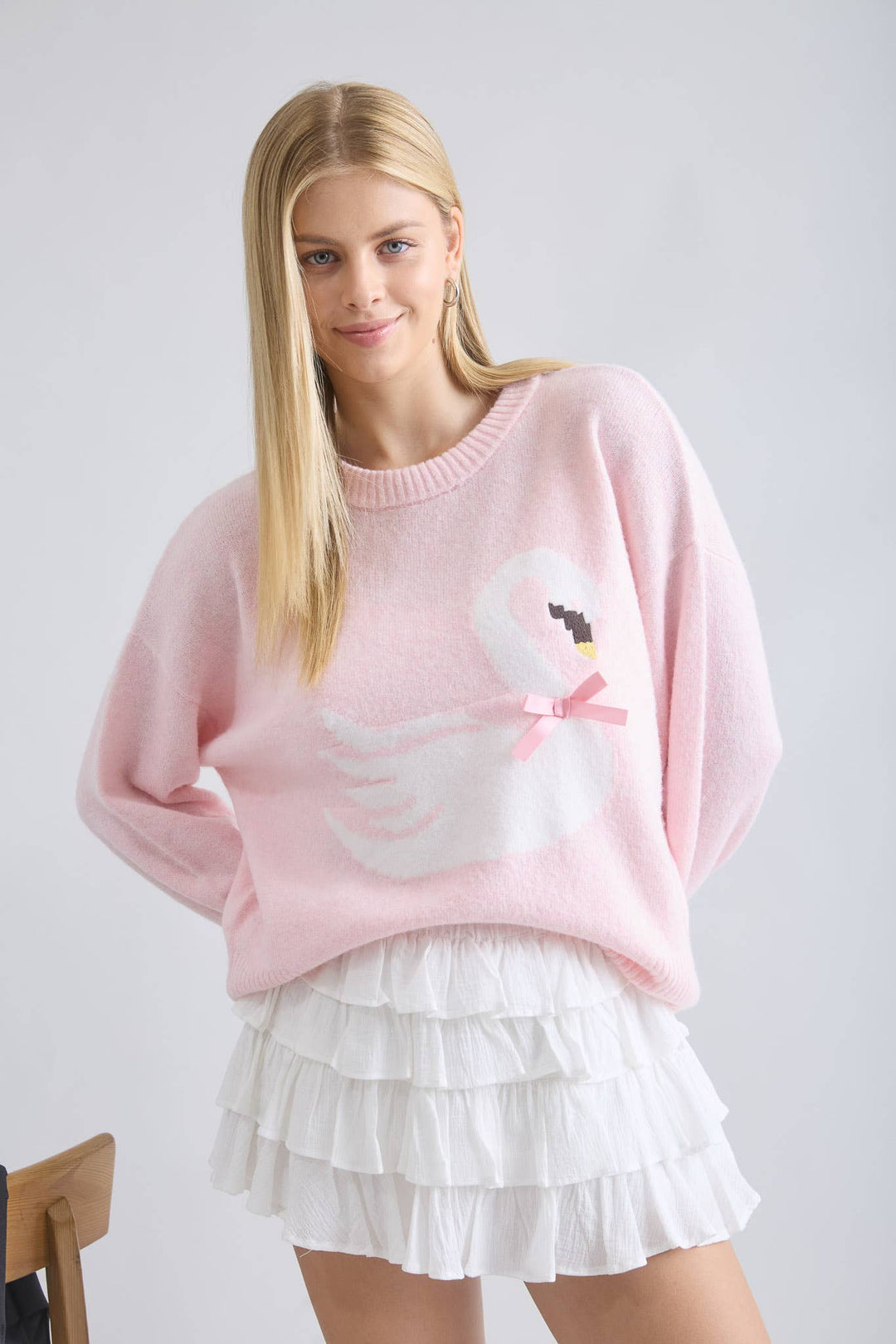 Swan Bow Pullover - Baycreek & Co