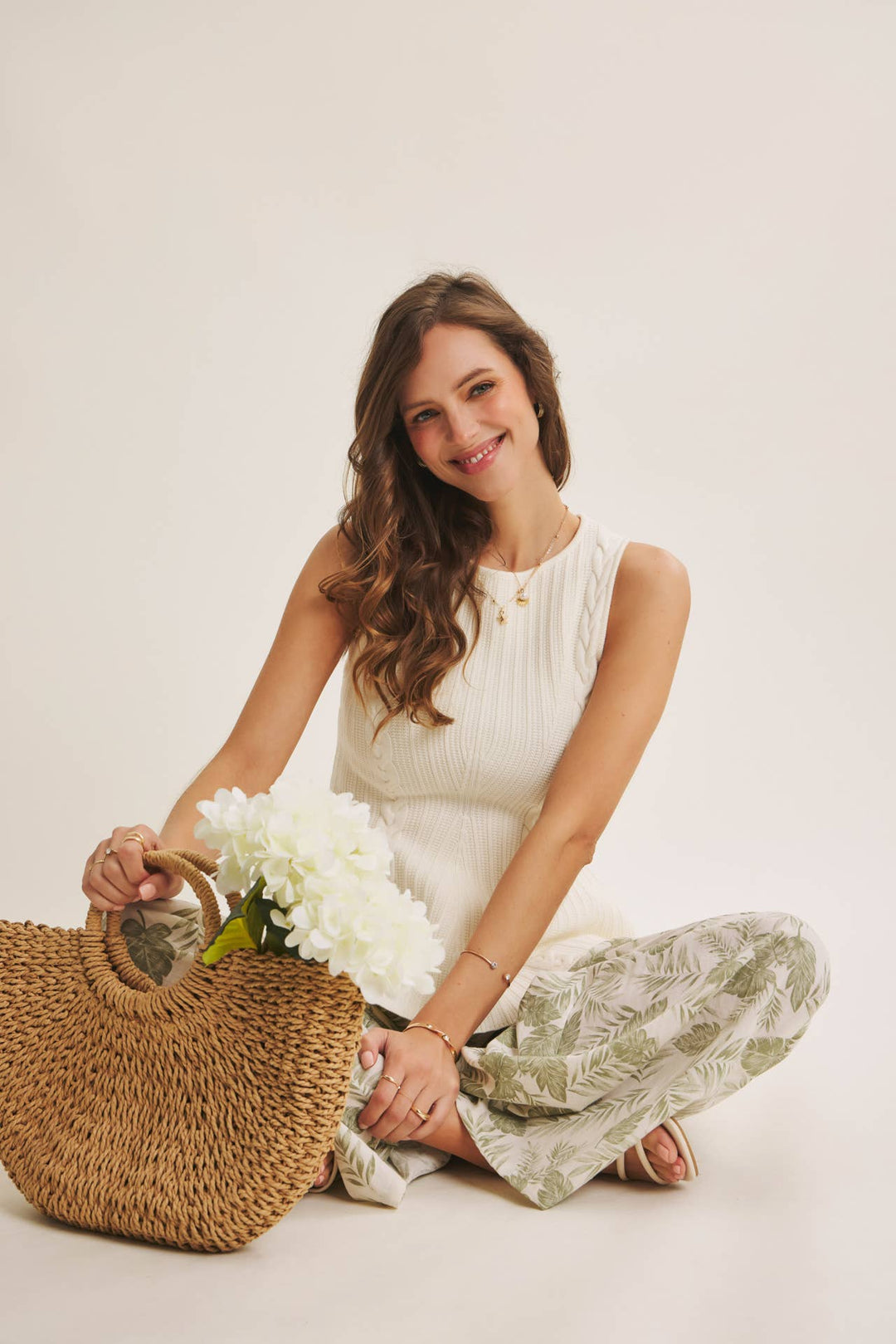 Tropical Wide Leg Pants - Baycreek & Co