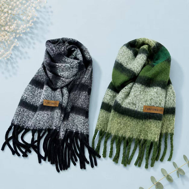 Women Soft Winter Plaid Scarf Warm Shawl - Baycreek & Co