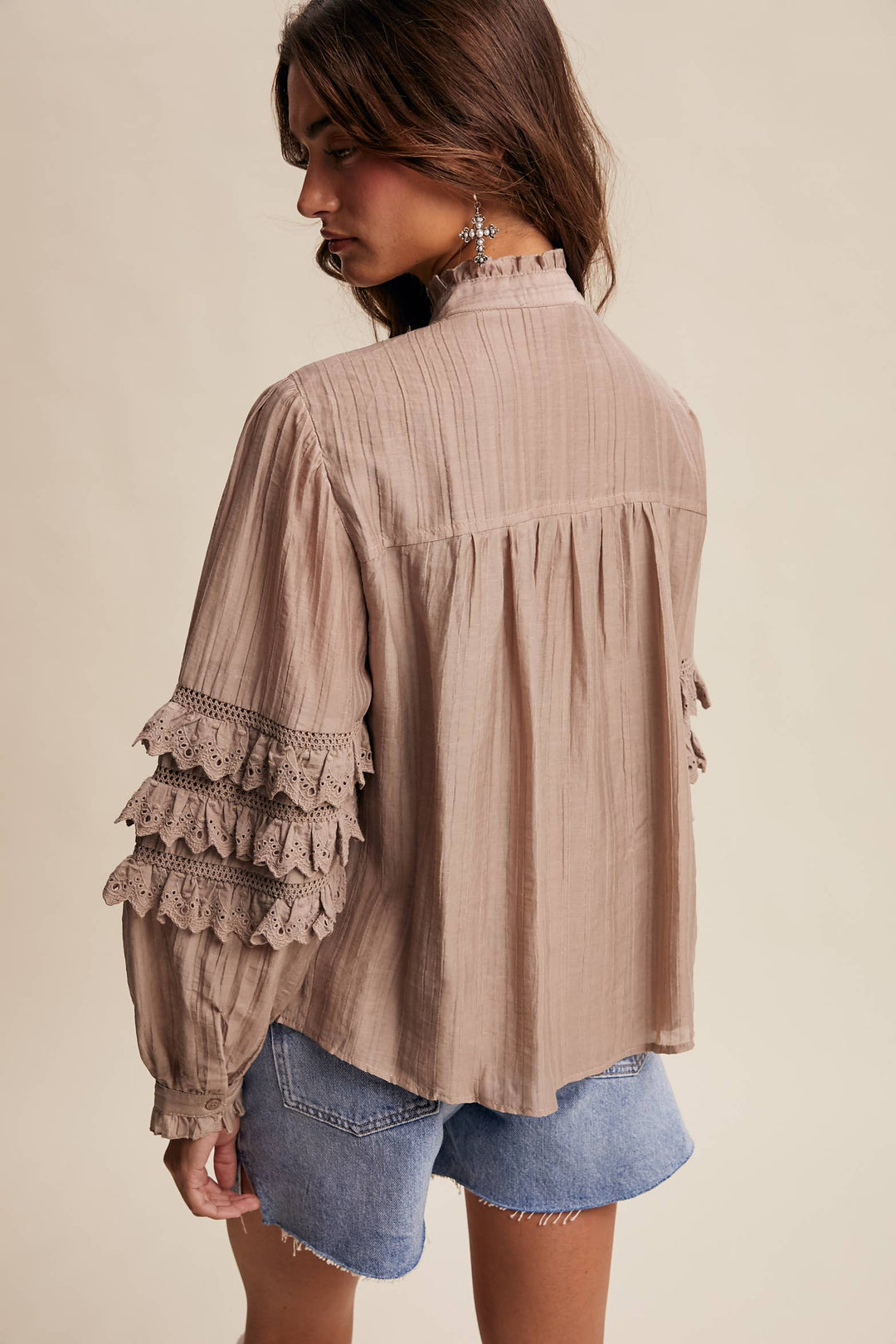 Clover Pintuck Blouse - Baycreek & Co