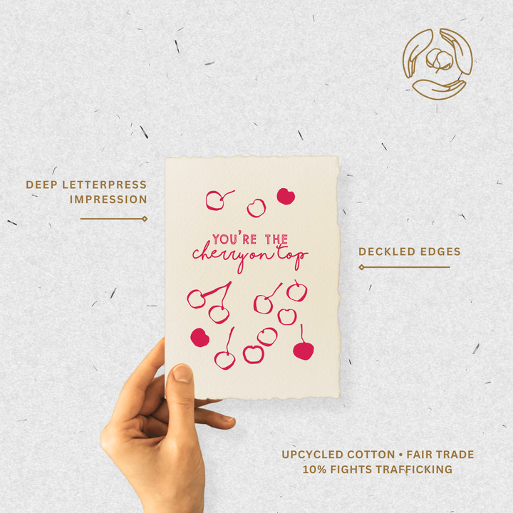 You're The Cherry On Top | Thank You Gratitude Greeting Card - Baycreek & Co