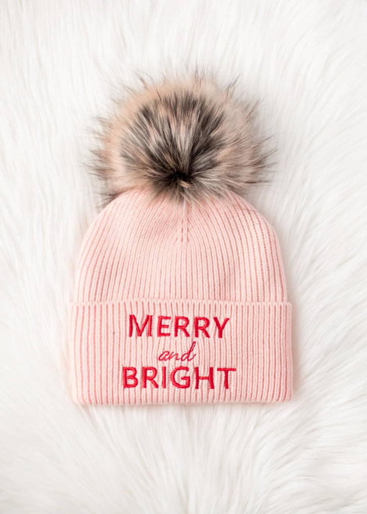Merry & Bright Pom Beanie