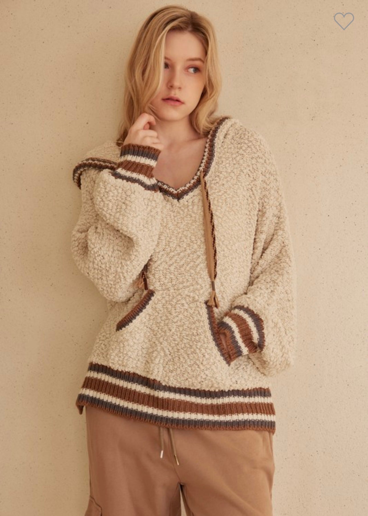 Henley Cozy Puff Sweater