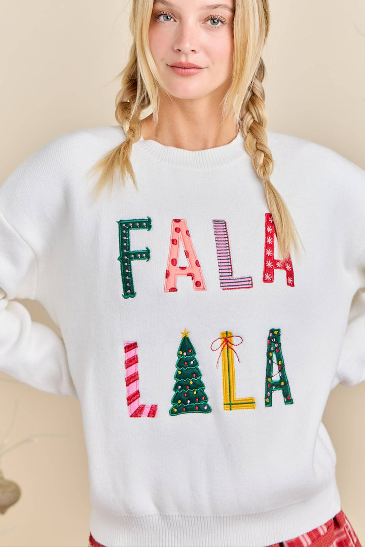FALA LALA Christmas Knit Sweater