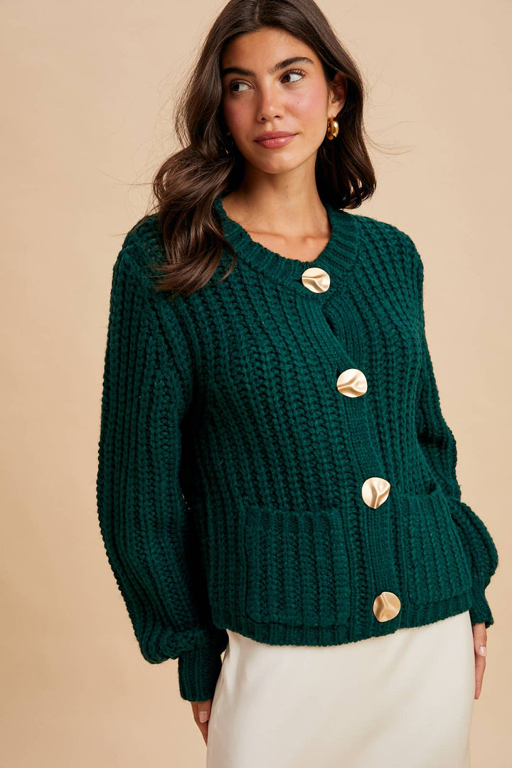 Evergreen Chunky Cardigan