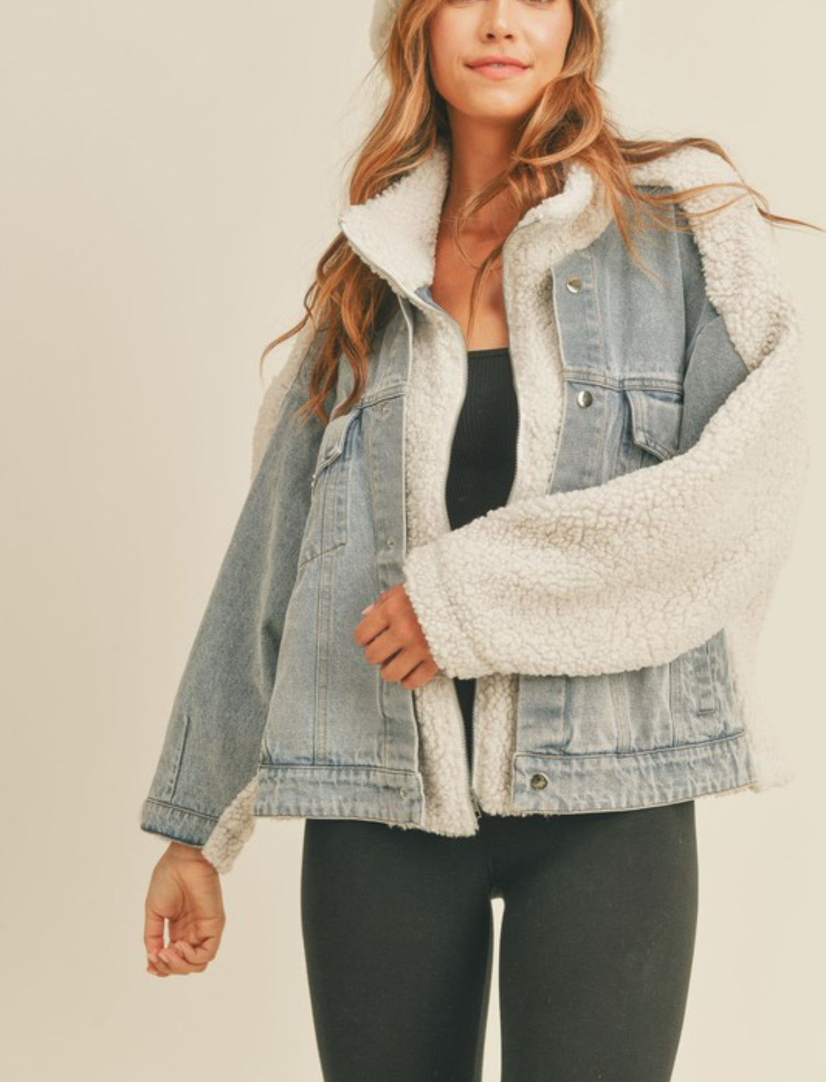 Fleece and Denim Jacket